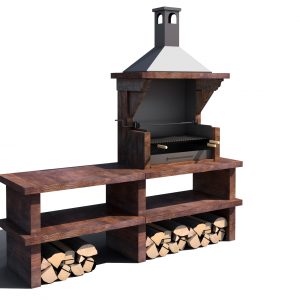 BARBACOA ARGENTINA IMITACIÓN MADERA AR002