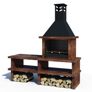 Barbacoa textura madera 46002