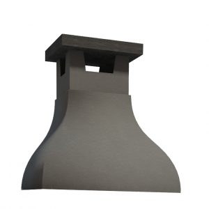 Campana de obra color gris ceniza