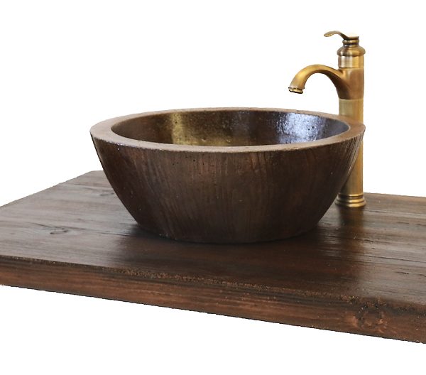 Fregadero o Lavabo rústico imitación madera