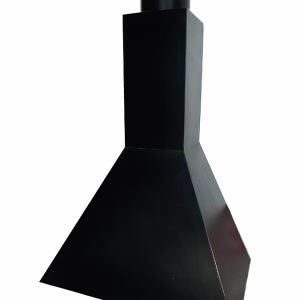 Campana de hierro piramidal con tubo de 200mm