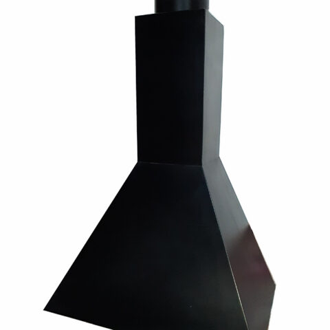 Campana de hierro piramidal con tubo de 200mm