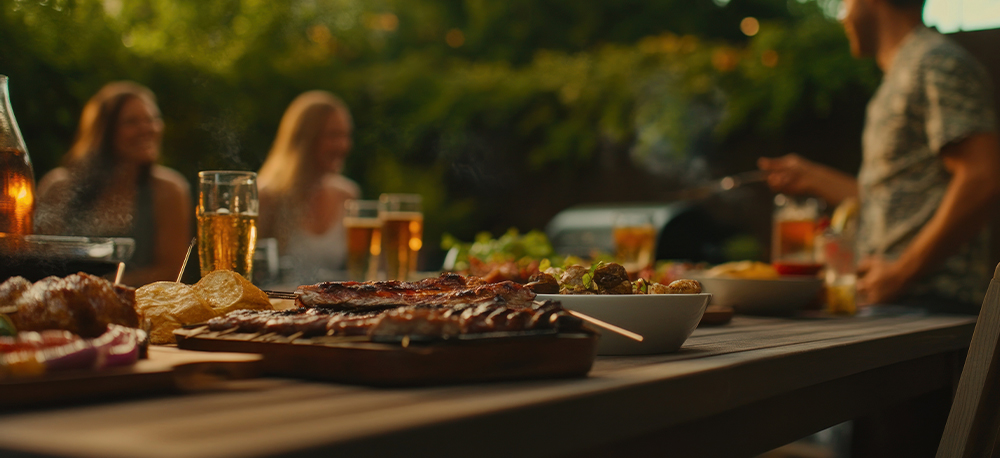 Cómo construir una zona de barbacoa con una barbacoa grande y elegante