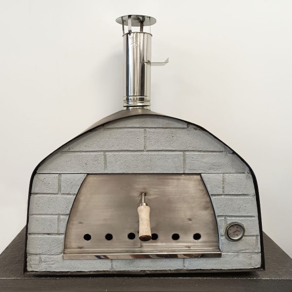 Horno montado de leña Mengual frontal