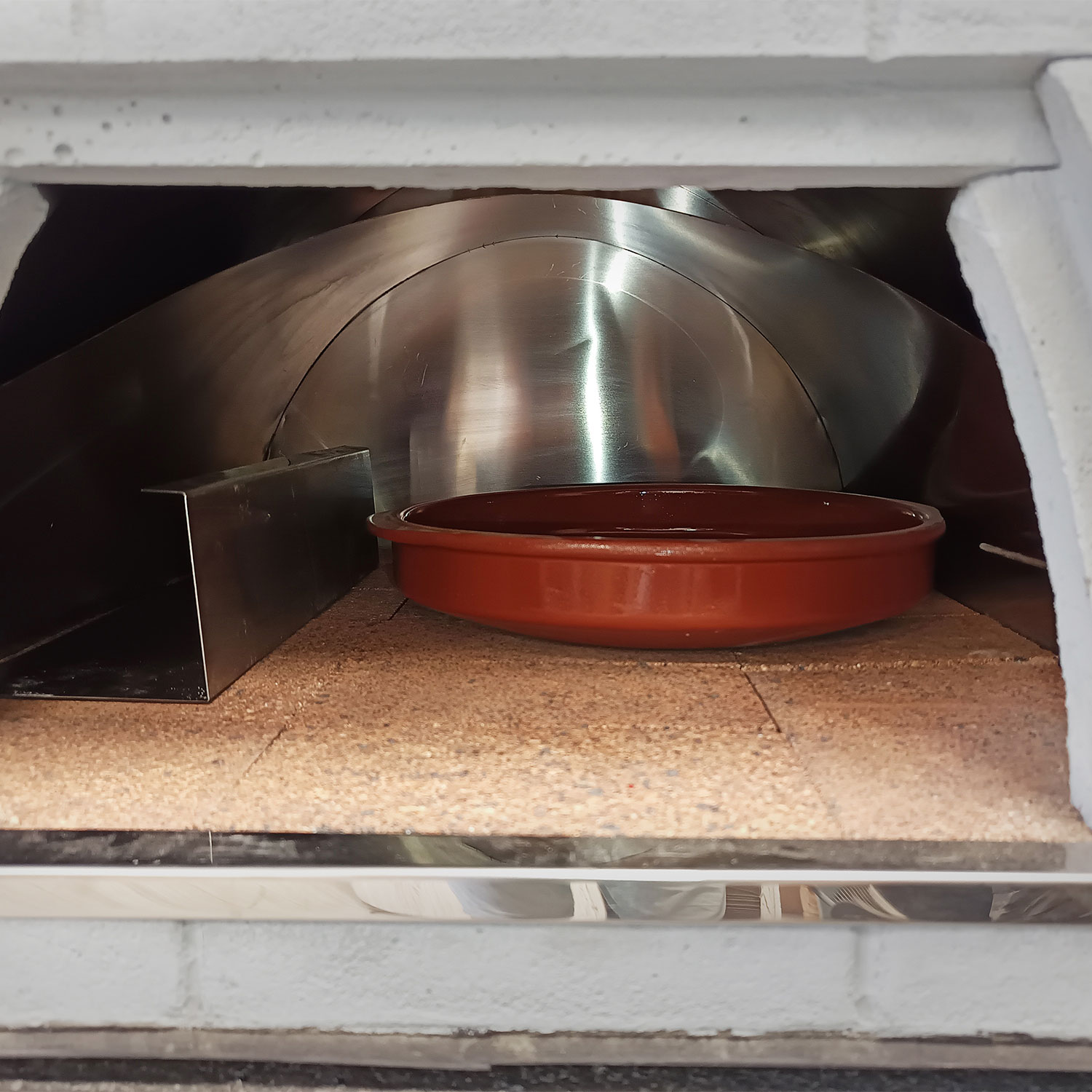 Interior Horno montado de leña Mengual