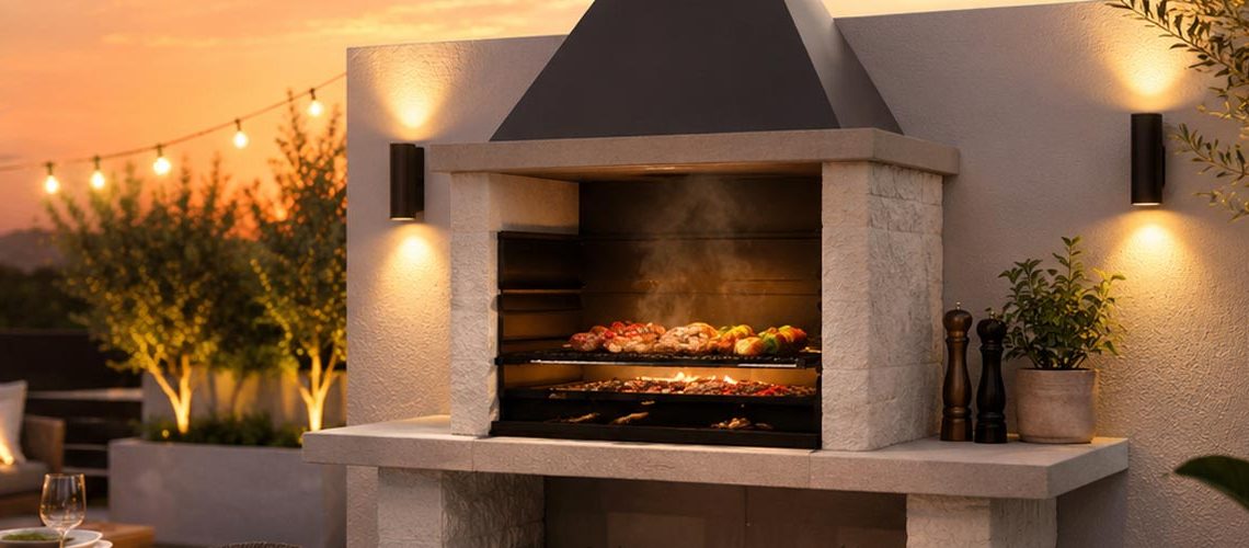 5 diseños de Barbacoa de Obra moderna que transformarán tu espacio exterior