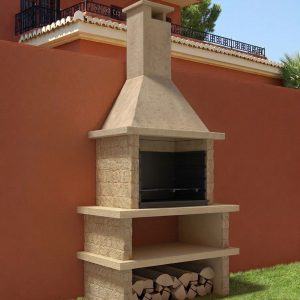 Barbacoa Prefabricada PIRINEOS 43001 con Campana de Obra
